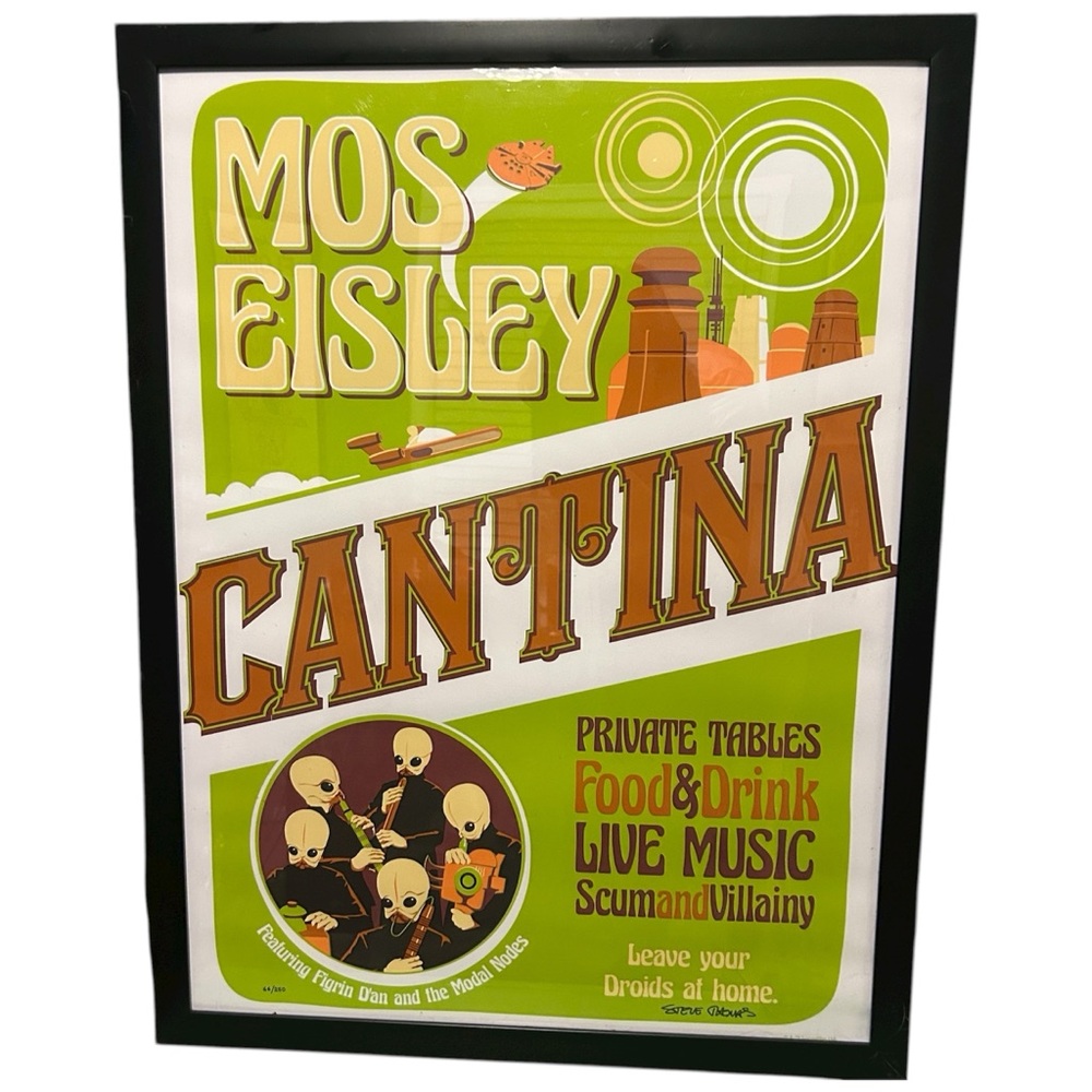 Steve Thomas Mos Eisley Cantina Art Print Poster 18” X 24” 1 of 250